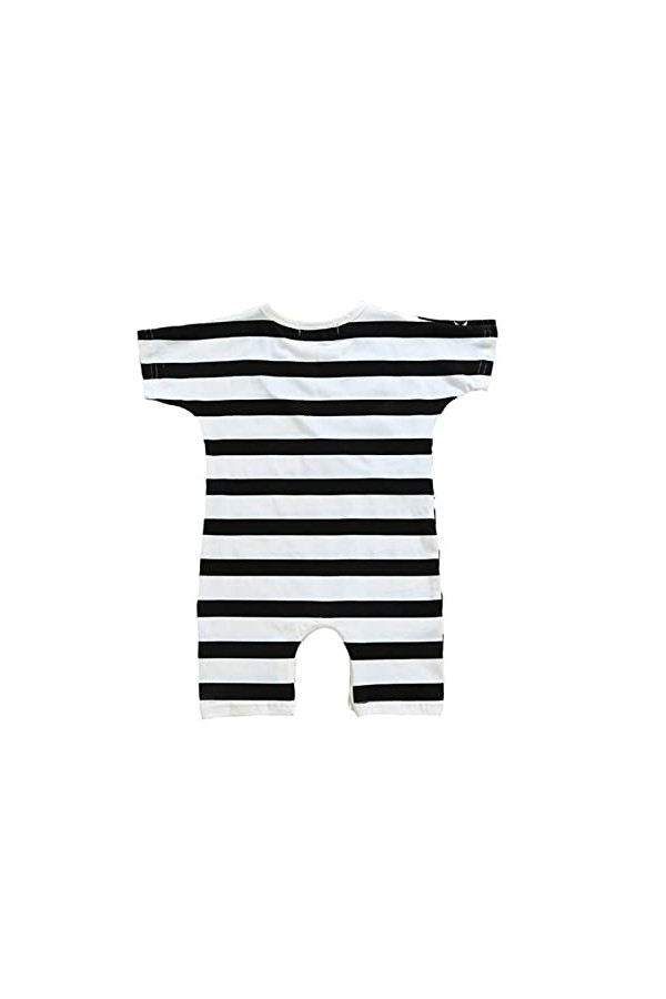 Combinaison à manches courtes pour le jour de lindépendance américaine pour homme et femme Costume bébé Noël, Noir , 2-3 ans