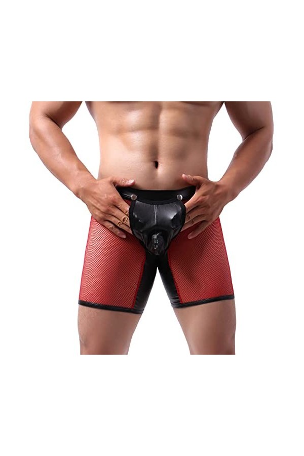 2023 Nouveau - Culotte sexy pour homme - Culotte sexy pour garçon 12, Rouge, L