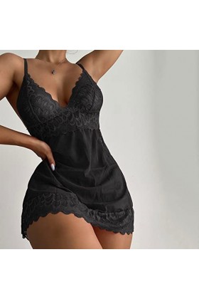 Ensemble de lingerie sexy pour femme avec soutien-gorge en dentelle et dentelle, Noir , M