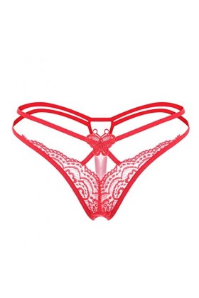 Femmes Sexy T Pantalon Transparent Dentelle Taille Basse Dames Culotte Respirant Stretch Culotte Strings Tangas Femmes Sexy C