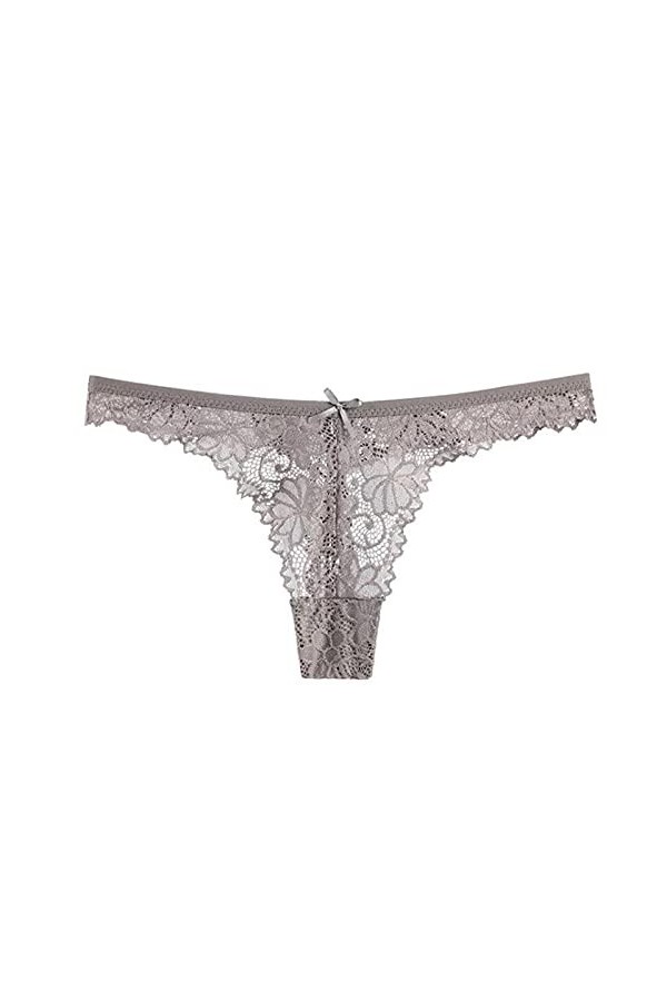 Femme Sexy Culottes Dentelle Bowknot String Couleur Unie Culottes Taille Basse,Sexy Taille Basse Culotte Dentelle Tongs Slips