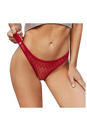 PANPANY Culottes pour Femme Sexy Multicolore Soutien-Gorge Culottes Dentelle Multipack Femme Taille Basse sous Vetements sans