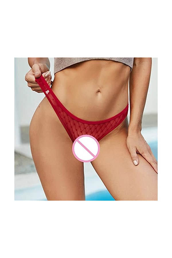 PANPANY Culottes pour Femme Sexy Multicolore Soutien-Gorge Culottes Dentelle Multipack Femme Taille Basse sous Vetements sans