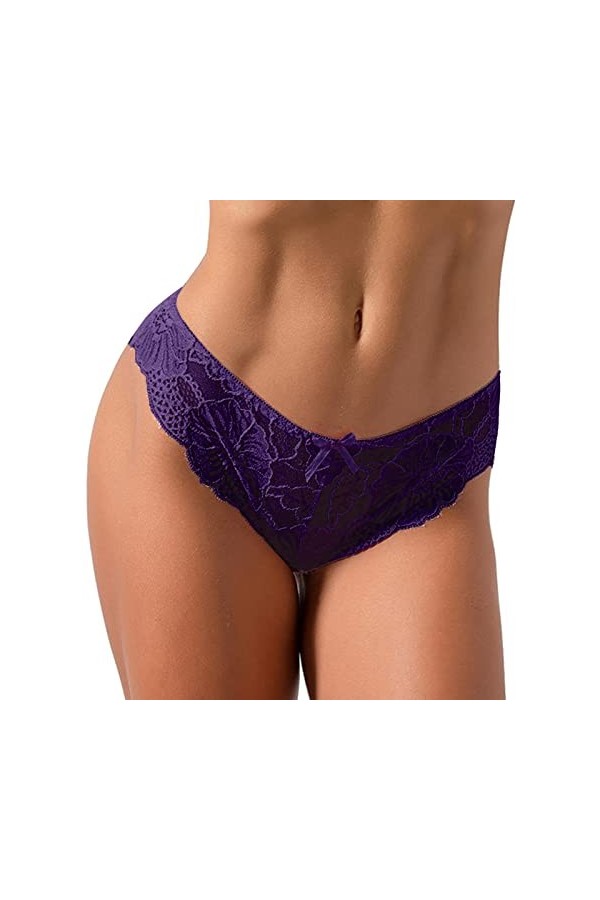 PANPANY Culottes pour Femme Slips Femme Culottes Multicolore sans Couture Soutien-Gorge Dentelle Panties Tanga Sexy sous Vete