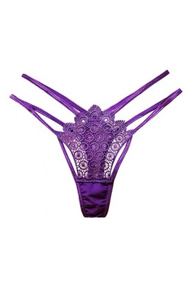 PANPANY Culottes pour Femme Culottes Dentelle Panties Confortables Sexy Slips Soutien-Gorge Taille Basse Tanga sous Vetements