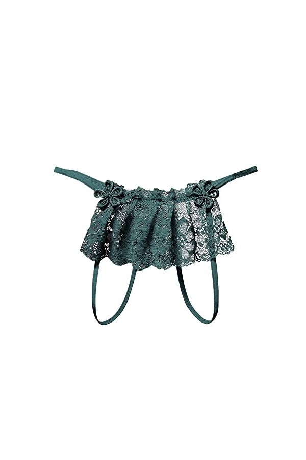 PANPANY Culottes pour Femme Multipack Taille Basse Dentelle sous Vetements Sexy Femme Soutien-Gorge Slips Multicolore Tanga P