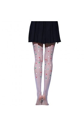 Qixiu Sous-vêtements serrés bas Sexy dentelle haut bretelles serré Sexy combinaison collants bas Dès Coquin White, One Size 