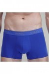 Beokeuioe Sous-vêtements avec lettre imprimée - Boxer basique - Pour homme - Respirant, b bleu, L