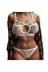 Lingerie Sexy Femme Coquine Hot Grande Taille Set Out Femmes séduisantes Elastic Hollow Cage Cage Bra Strappy Bustier Soutien