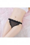 Culotte Sans Couture Femme Invisible Culotte En Dentelle Sexy Pour Femmes Couleur Unie Bord En Dentelle Ceinture CroiséE Culo