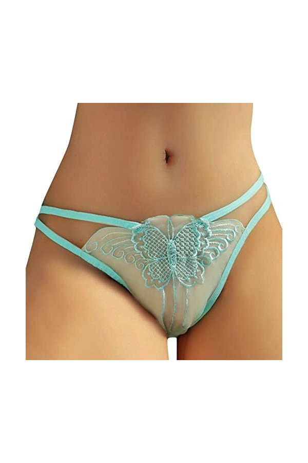 Générique Culotte Femme Taille Haute Culottes de sous-vêtements Culotte Haute Gainante Coquine Hot Ouverte Dentelle Lingerie 