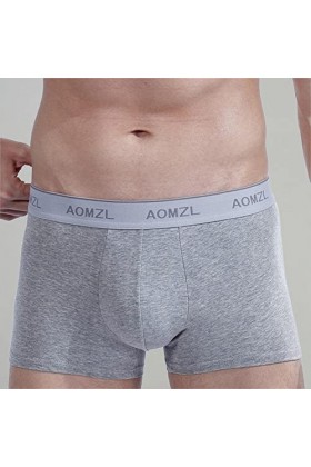 Beokeuioe Sous-vêtements avec lettre imprimée - Boxer basique - Pour homme - Respirant, b gris, XXXL