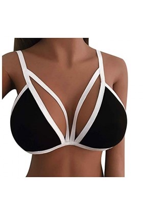 Ensemble de lingerie avec culotte avec collants, soutien-gorge et ceinture pour femme, Noir-h., XXL