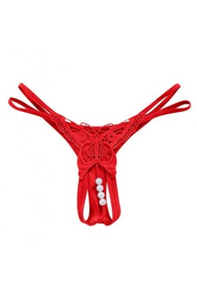 Mesdames Dentelle Lingerie Culotte Sexy Doux Perle Culotte Dames Culotte À La Mode Strings Tangas Femmes Sexy Culottes Dentel