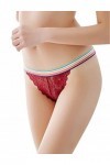 Letuwj Culotte de Dentelle Sexy pour Les Femmes avec Une Decoration Parfaite et Attirante Rouge Vin Taille Unique