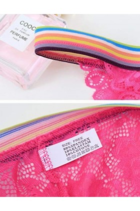 Letuwj Culotte de Dentelle Sexy pour Les Femmes avec Une Decoration Parfaite et Attirante Rouge Vin Taille Unique