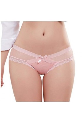 Générique Culotte en Dentelle Sexy String G-String Brief Underpant Femmes Lingerie M-XXL Sexy Corset Pink, XL 