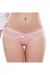 Générique Culotte en Dentelle Sexy String G-String Brief Underpant Femmes Lingerie M-XXL Sexy Corset Pink, XL 
