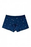 Beokeuioe Low Rise Boxer en coton élastique pour homme, Bleu A1., XXXL