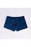 Beokeuioe Low Rise Boxer en coton élastique pour homme, Bleu A1., XXXL