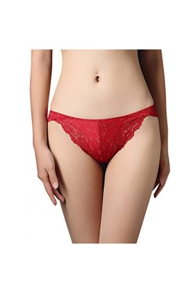 Zylione Sans couture portable femmes sexy fixe dentelle sexy culotte lift lingerie sous 2, rouge-a, XL
