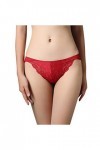 Zylione Sans couture portable femmes sexy fixe dentelle sexy culotte lift lingerie sous 2, rouge-a, XL