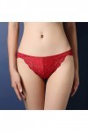 Zylione Sans couture portable femmes sexy fixe dentelle sexy culotte lift lingerie sous 2, rouge-a, XL