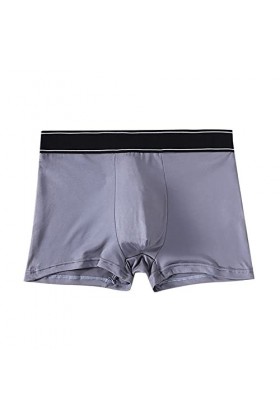 Sous-vêtements pour homme - Boxer rétro - Respirant - En soie glacée - Sexy - Sous-vêtements imprimés - Lingerie sexy - Pour 