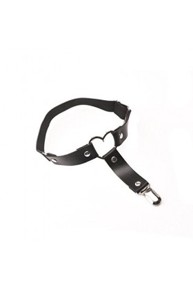 MJGkhiy Élastique coeur ceinture barbelée chaîne femme jarretière cosplay harnais de jambe sexy lingerie rouge body femme, No