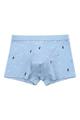Beokeuioe Short rétro en coton pour homme - Doux et respirant - Sous-vêtements - Boxer pour homme - Hipster - Microfibre - So