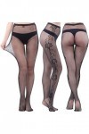Sexy Chaussettes Longues Culottes Bas Femme Soie Sexy Collants Bas Bas Rouge Maille, a, taille unique