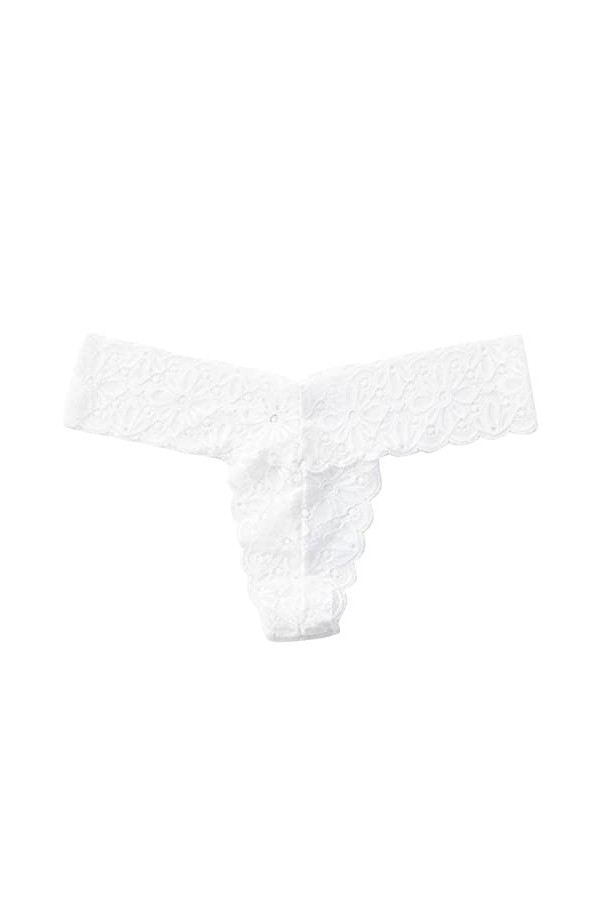 LULER Maillot de bain stretch pour femme - Avec dentelle - 5 couleurs - Confortable - Sexy - Avec bas, Blanc., M