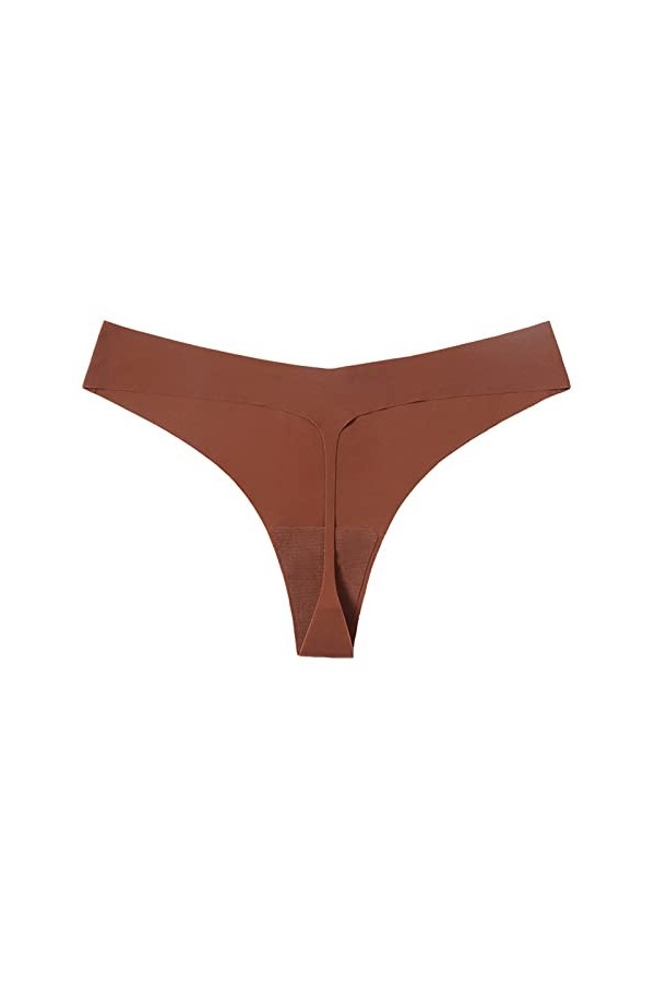 LULER Hot Girls Sexy Low Waist Panty Sous-vêtements Bikini sans couture Thongs Sous-vêtements Solid Nylon Ice Silk Femmes Sou