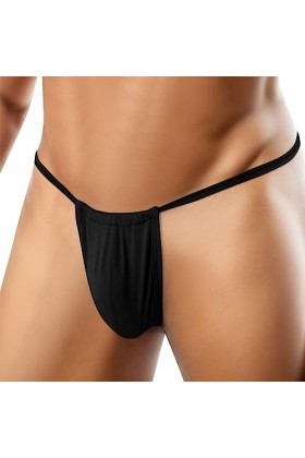Junhasgood String Coquine Sexy Thong Sexy Confortable sous-vêtements Minces sous-vêtements T-Back Coquin Sexy Black, XXXL 
