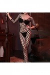 Lingerie Sexy pour Femme Lingerie Sexy Trois Points Passion Bas Serrés Tearable Sexy Net Ensemble de Vêtements Lingerie Sexy 