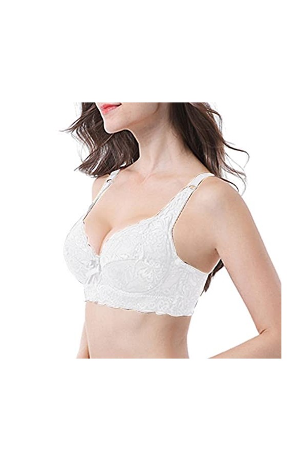 2023 Populaire Y20K Élégant Femmes Sexy Dentelle rassemblée Soutien-Gorge Sangles réglables Coupe du Sein sous-vêtements Coto