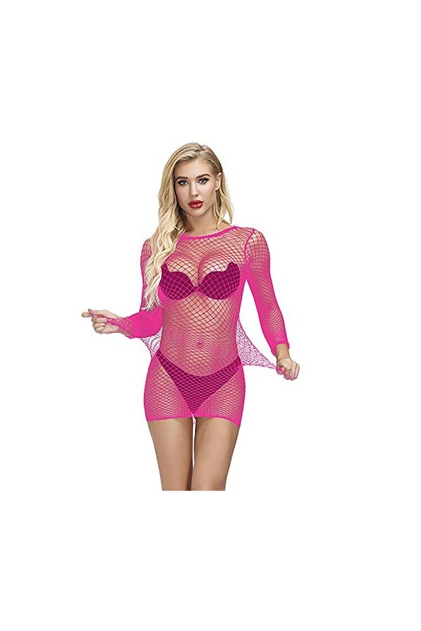 Une Seule Pièce Costumes Résille sous VêTements De Nuit Femme Sexy Gorge Et Culotte Lingerie Soutien Costume Transparent Flor
