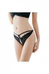 String fin en dentelle ajourée - Sous-vêtements - Culotte sexy - Push up - Soutien-gorge sans bretelles pour femme - 34a, Noi