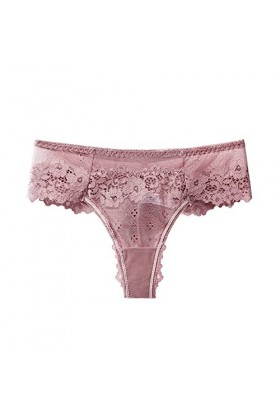 Zylione Sexy dentelle crochet culotte sous-vêtements culotte creux pour femmes laçage lingerie filet à linge, E-rosa, S