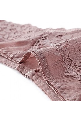 Zylione Sexy dentelle crochet culotte sous-vêtements culotte creux pour femmes laçage lingerie filet à linge, E-rosa, S