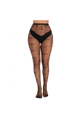 OBiQuzz Jarretière Dentelle Femmes Bas pour Hauteurs de Cuisse Lingerie élégante Bas à Pois Femmes, Noir , taille unique