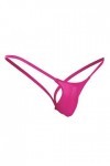 Culotte Ouvert Taille Culotte Homme Sous-vêtements G-string Bas Dos Laqué Lingerie Femme, Rose, XXL