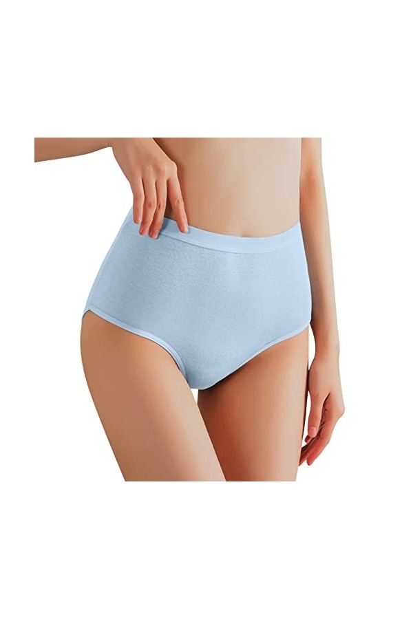 Culotte Femme sans Couture Couleur Unie Pantalons Triangle Légère Respirant Briefs Classique Underwear Period Menstruelles so