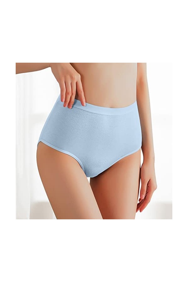 Culotte Femme sans Couture Couleur Unie Pantalons Triangle Légère Respirant Briefs Classique Underwear Period Menstruelles so