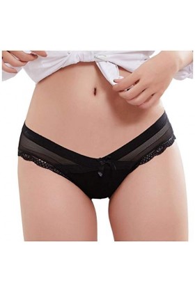 Générique Culotte en Dentelle Sexy String G-String Brief Underpant Femmes Lingerie M-XXL Sexy Corset Black, XL 