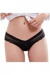 Générique Culotte en Dentelle Sexy String G-String Brief Underpant Femmes Lingerie M-XXL Sexy Corset Black, XL 