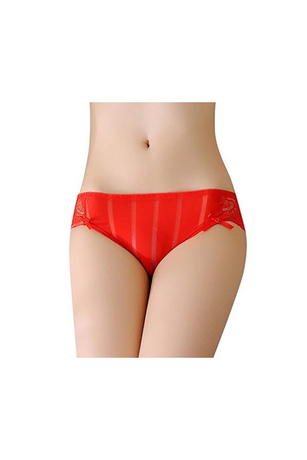 PANPANY Culottes pour Femme sous Vetements Multipack Panties Dentelle Sexy Soutien-Gorge Tanga Multicolore sans Couture Femme