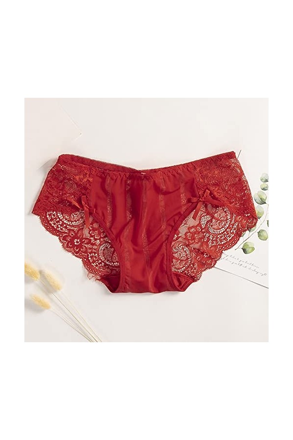 PANPANY Culottes pour Femme sous Vetements Multipack Panties Dentelle Sexy Soutien-Gorge Tanga Multicolore sans Couture Femme