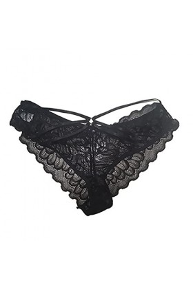 PANPANY Culottes pour Femme Multipack Soutien-Gorge Panties Dentelle Taille Basse sans Couture Femme Culottes Slips Sexy Tang