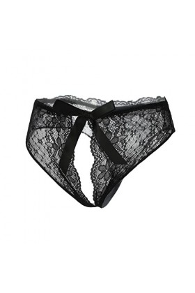 Gelb&Schwarz Slip Enfant Fille Culotte Ouverte pour Femme Culotte en Dentelle Amusante Culotte Taille Basse sous-vêtement Men